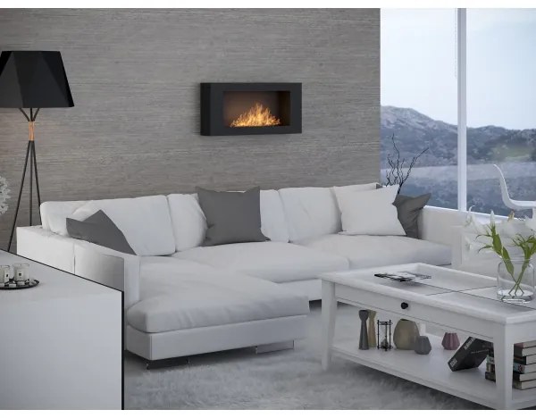 InFire - Fali BIO kandalló 44x91 cm 3kW fekete