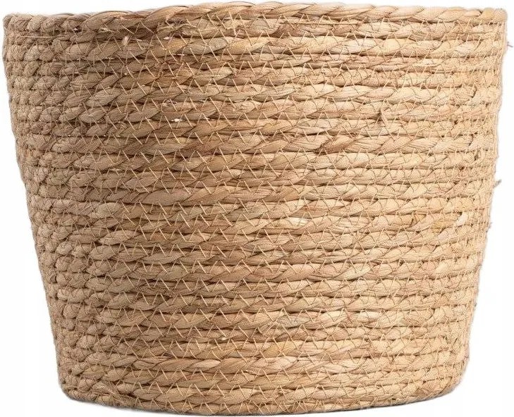 Lumbo fonott virágtartó natúr 27x21 cm Homla