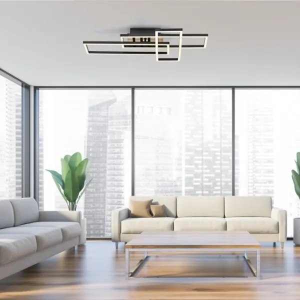 JUST LIGHT. 14051-79 - LED mennyezeti lámpa AKUSZTIKA LED/20,5W/230V tölgy/fekete