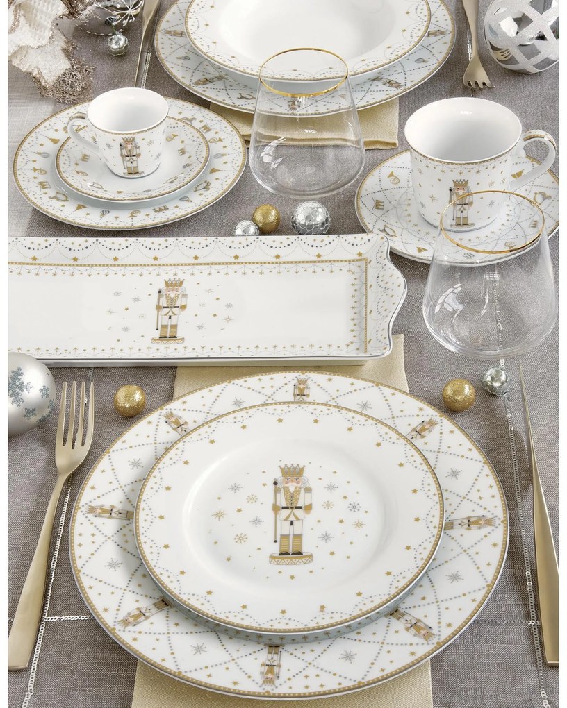 Diótörő karácsonyi porcelán mélytányér Royal Nutcracker