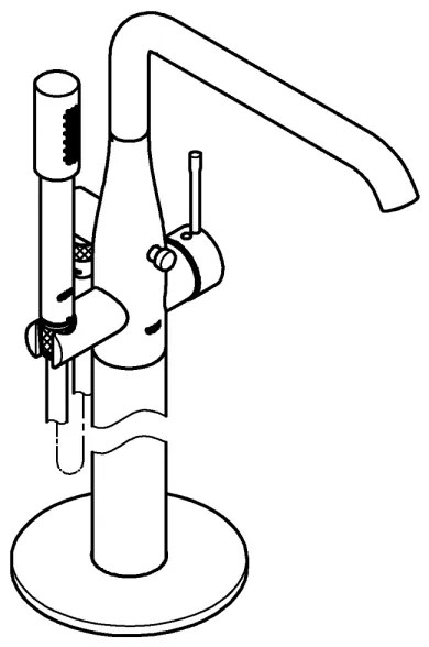 GROHE 23491DC1 - ESSENCE kádcsaptelep 277 mm rozsdamentes acél