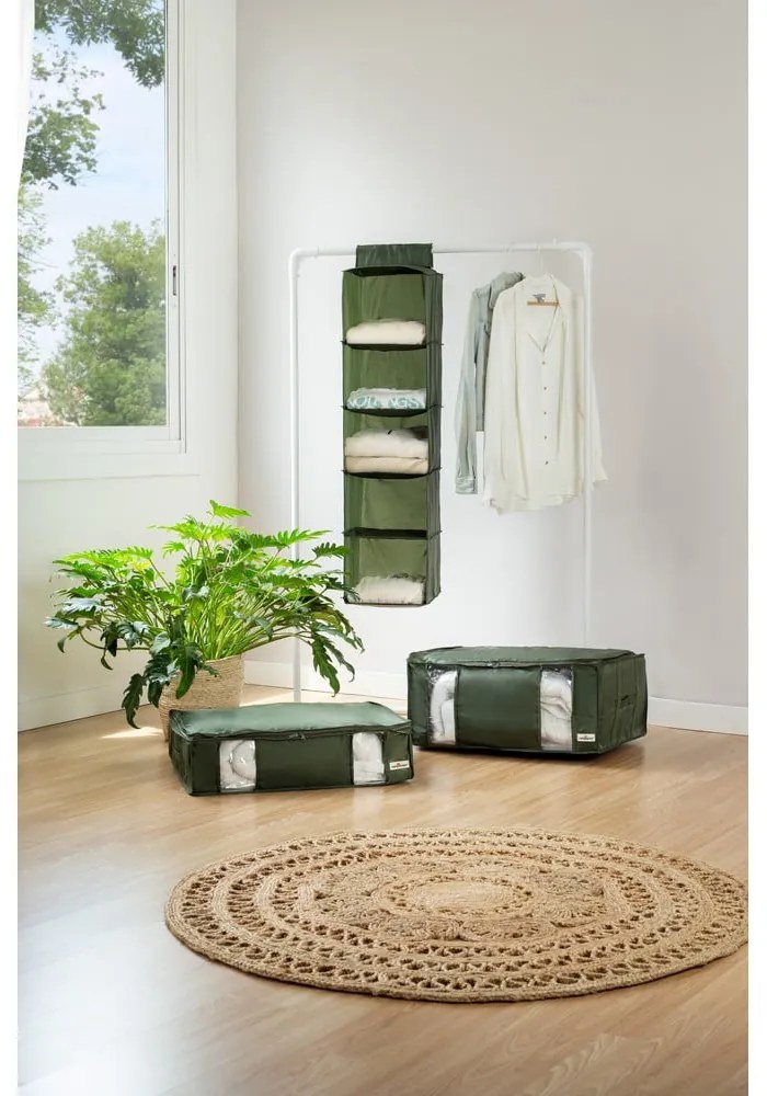 Vákuumos textil ruhatároló doboz 65x45x27 cm Ecologik – Compactor