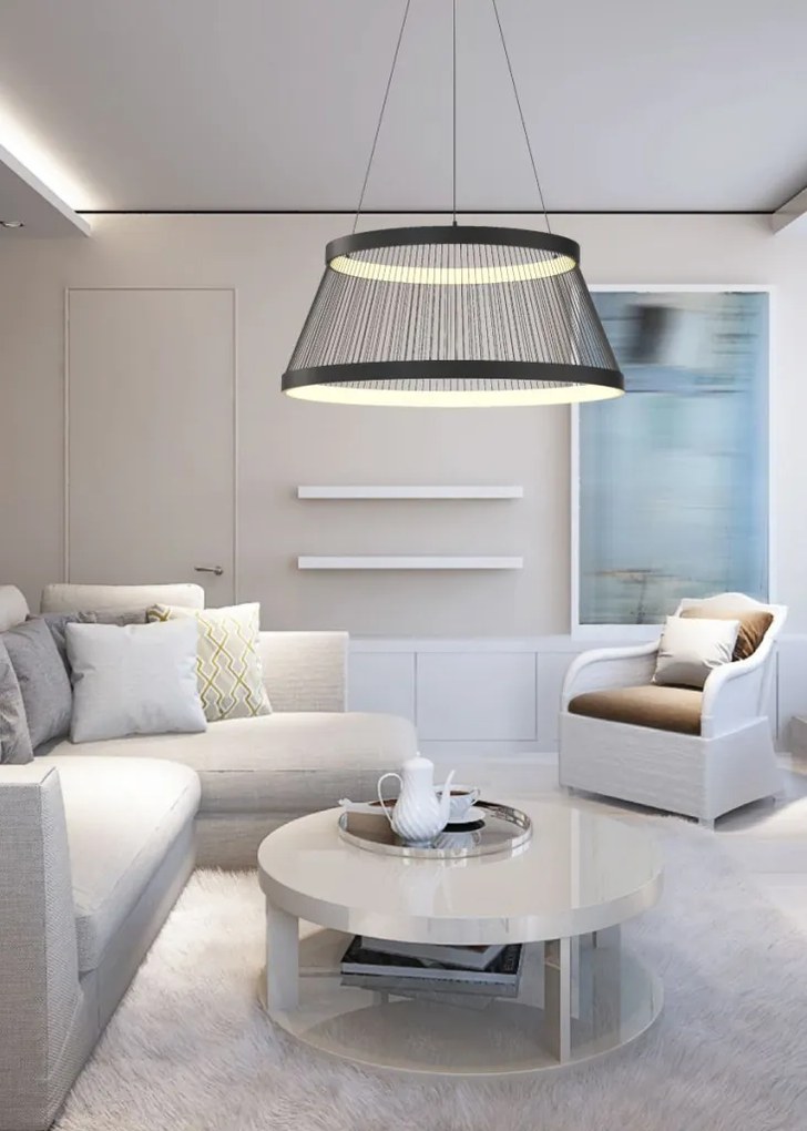 ZUMA LINE MD3328-2M-3BT BALU Modern Led Függesztett Lámpa Fekete LED IP20