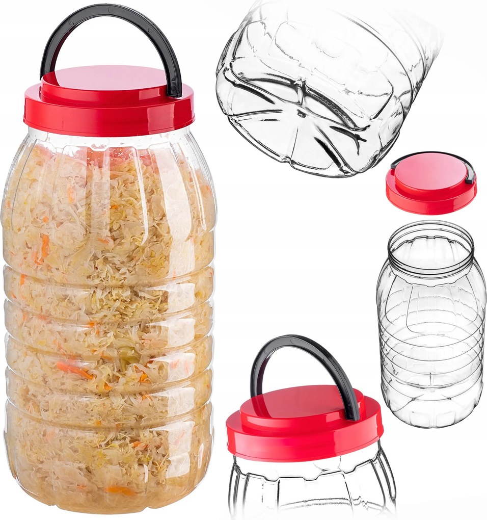 Befőttes Üveg Műanyag Pet 5L Befőttes Üveg Élelmiszer Termékek Törhetetlen Tanúsítvány