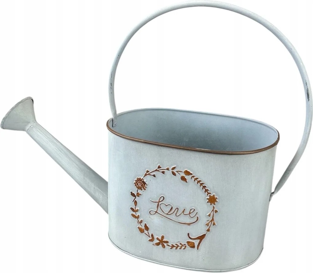 Fém kaspó öntözőkanna dekoráció 32 cm