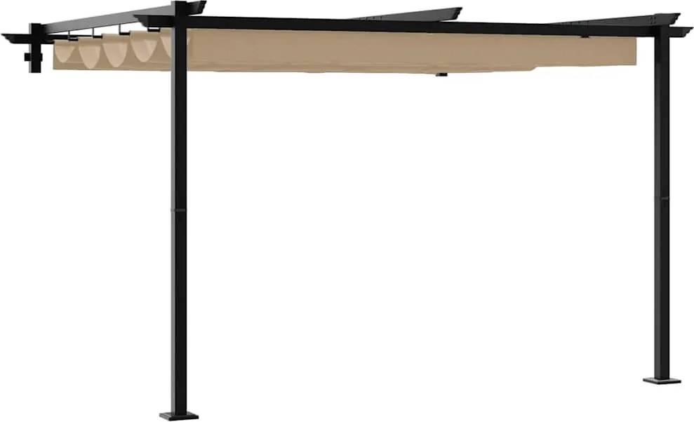 vidaXL Pavilon Tópszínű 300 x 300 x 200 cm Poliészter