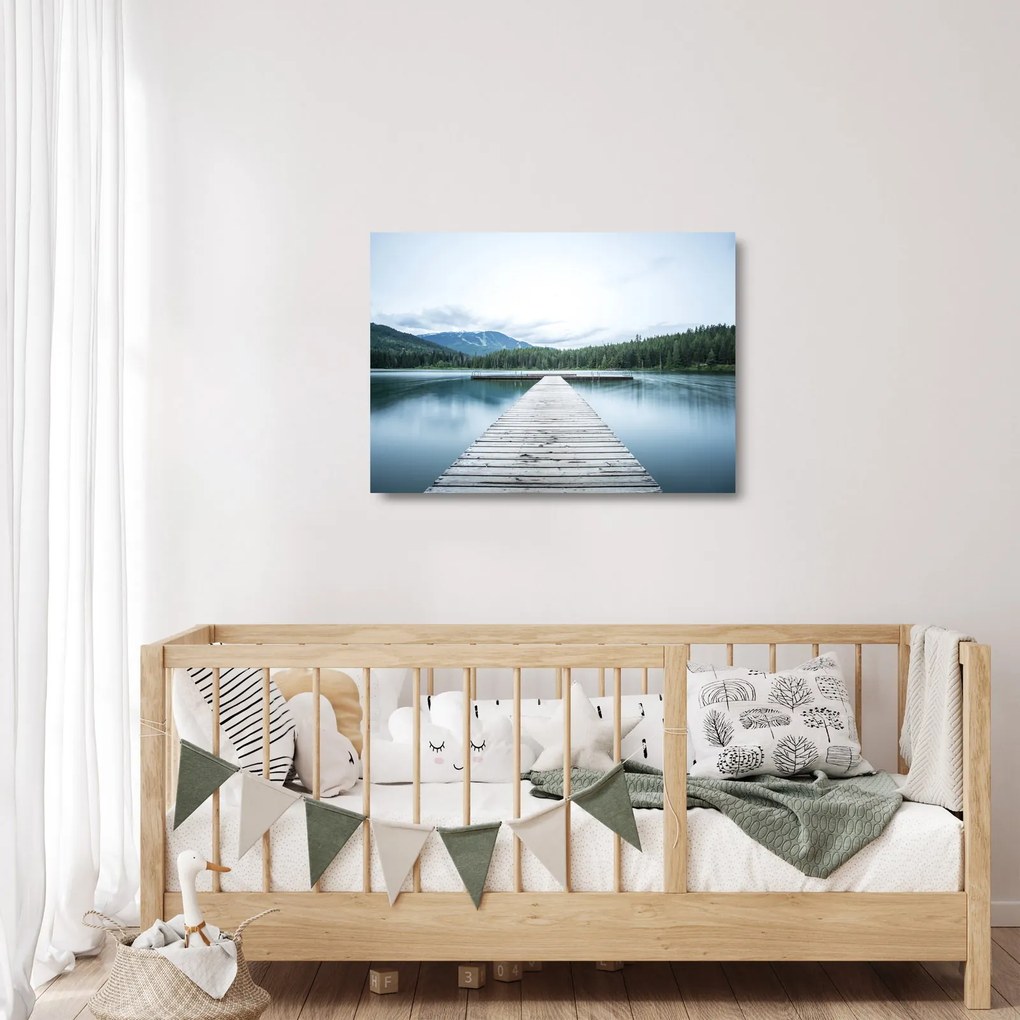 Kép - Kilátás a mólóról (üvegen) (70x50 cm)
