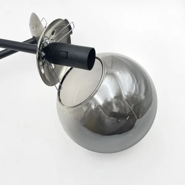 Brilagi - Felületre szerelhető csillár MALIVA 4xE14/15W/230V matt króm/füstszínű