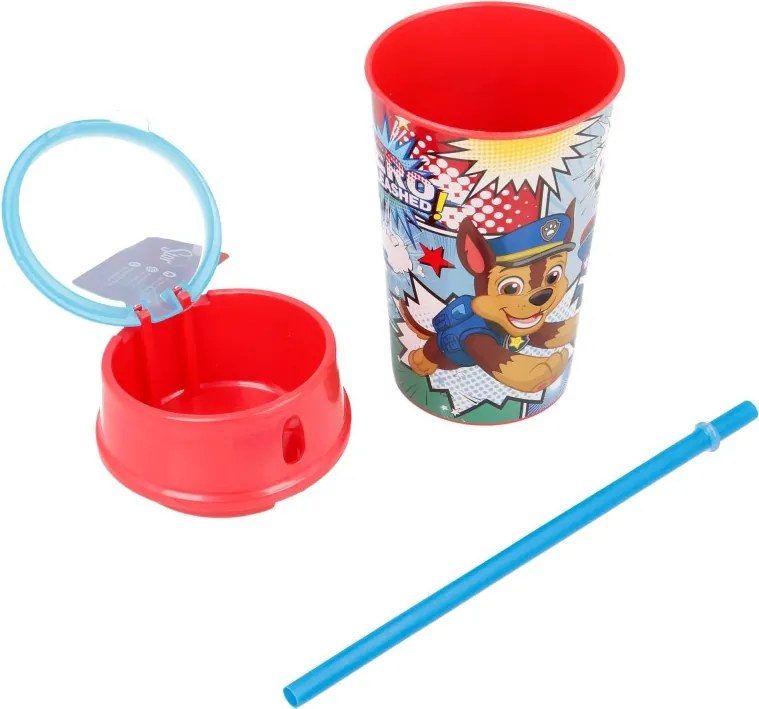 Mancs Őrjárat Comic üdítő- és snack tartó pohár 400 ml