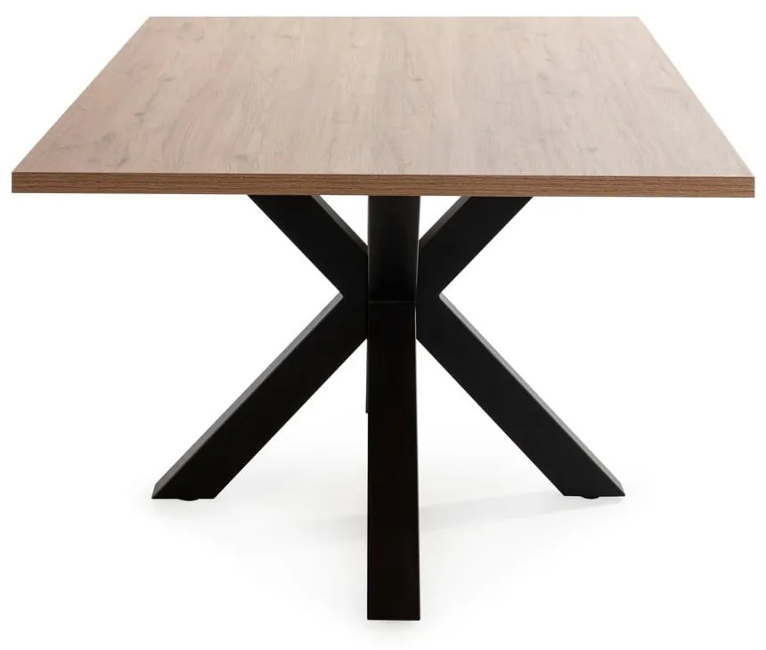 Étkezőasztal tölgyfa dekoros asztallappal 100x180 cm Comba – Marckeric