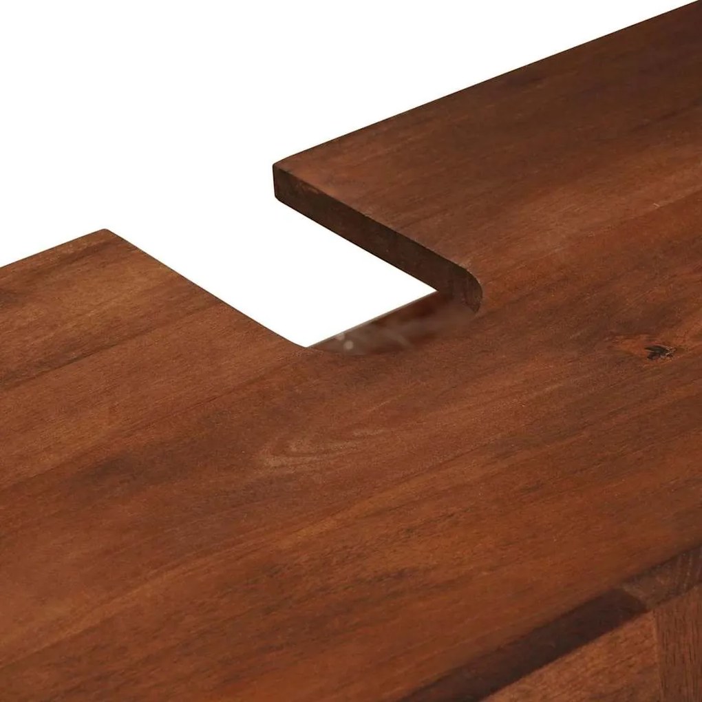 Mosdókagyló szekrény polcokkal tárolóval Barna 62 x 33 x 58 cm