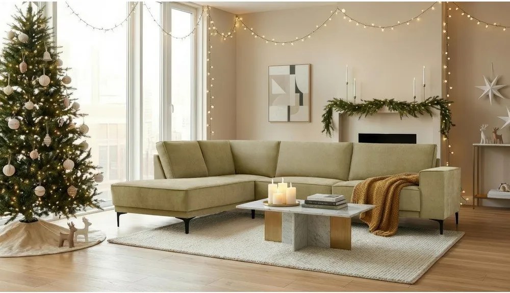 Zöld sarokkanapé (bal oldali) Copenhagen – Scandic