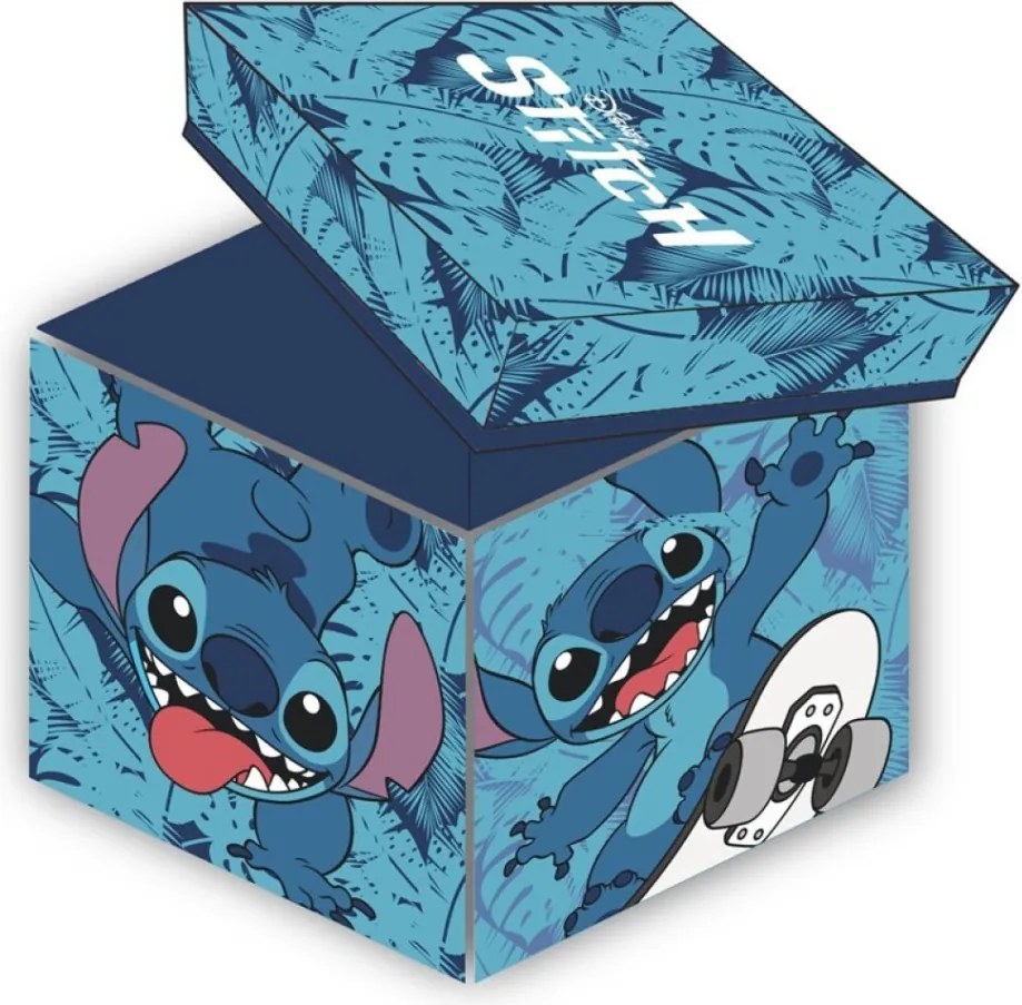 Disney Lilo és Stitch, A csillagkutya Skateboard játéktároló 30×30×30 cm