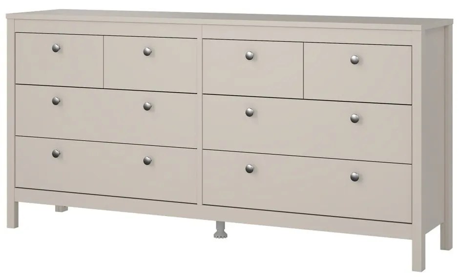 Szürkésbézs komód 159x80x38 cm Madrid – Tvilum