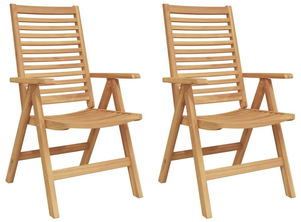Kerti Székek 2 db Szilárd Fából, Teak