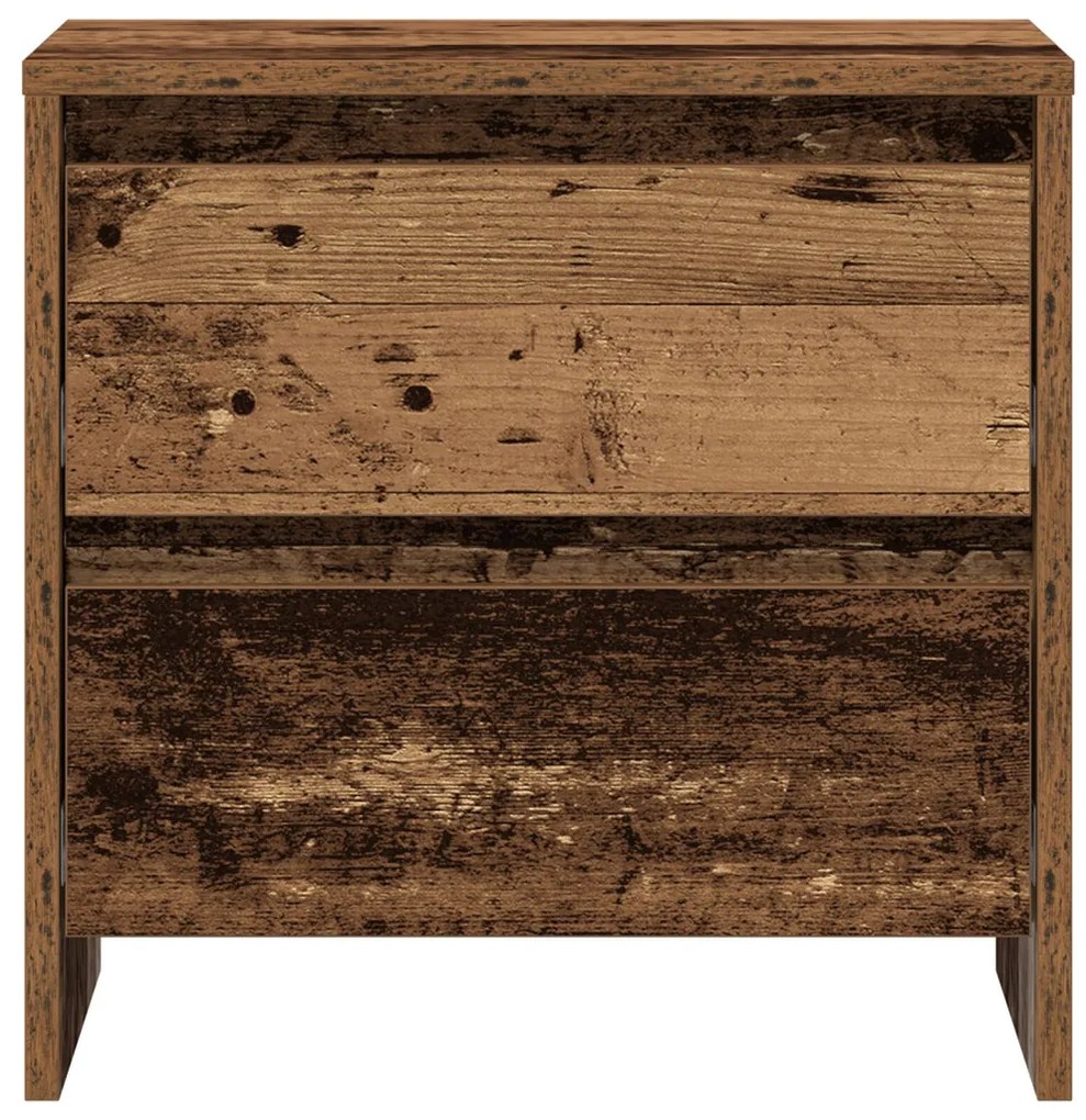 Éjjeli asztal 2 db Régi fa 45x34x44,5 cm Készített fa