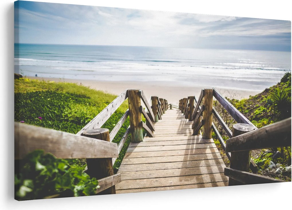 Kép - Bejárat a strandra (90x60 cm)