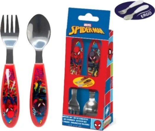 Pókember Moving Target fém ergo evőeszköz készlet - 2 darabos