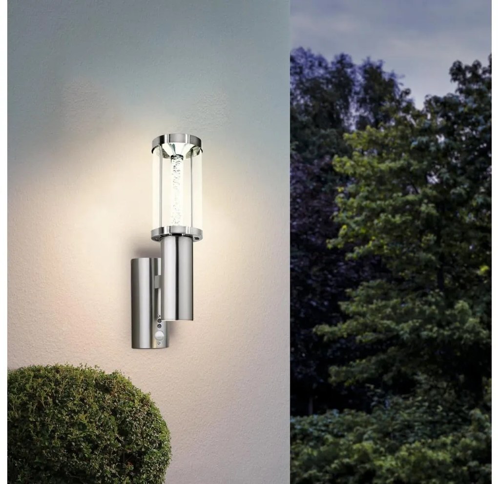 Eglo 94128 - LED  kültéri lámpa érzékelővel  Trono STICK 1xGU10/3W + 1xLED/3,7W