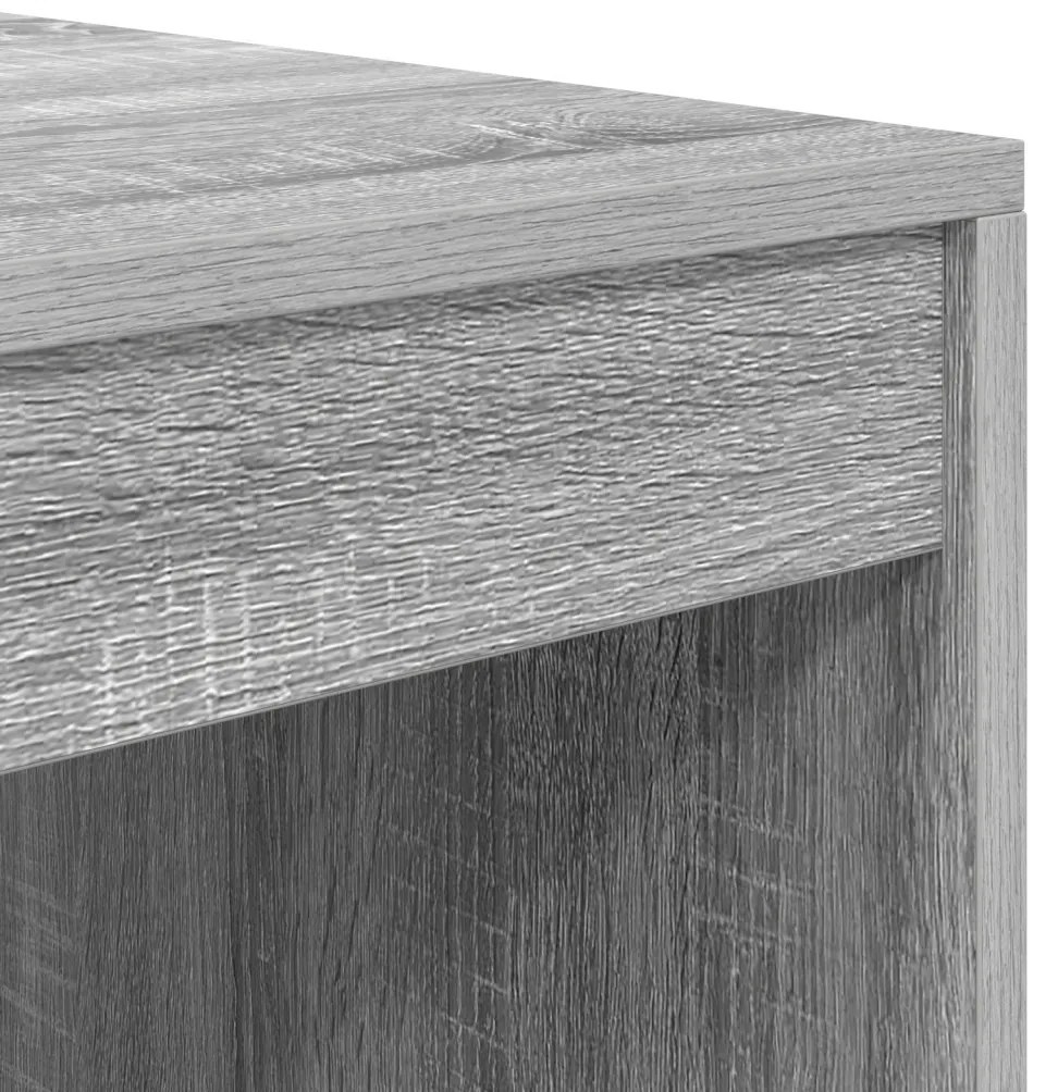Íróasztal Szürke sonoma MDF, Furnér 100 x 50 x 76 cm Tartós