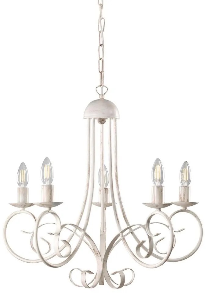 ONLI - Csillár láncon POMPEI 5xE14/6W/320V krém