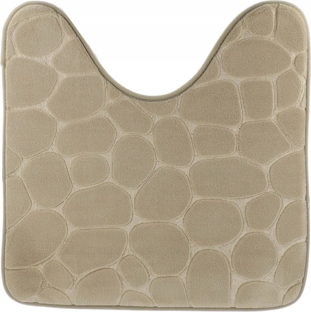 Fürdőszobaszőnyeg Wc-kivágással 45x50 Taupe