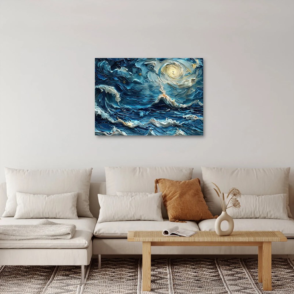 Kép - Az ég és a tenger festése (70x50 cm)