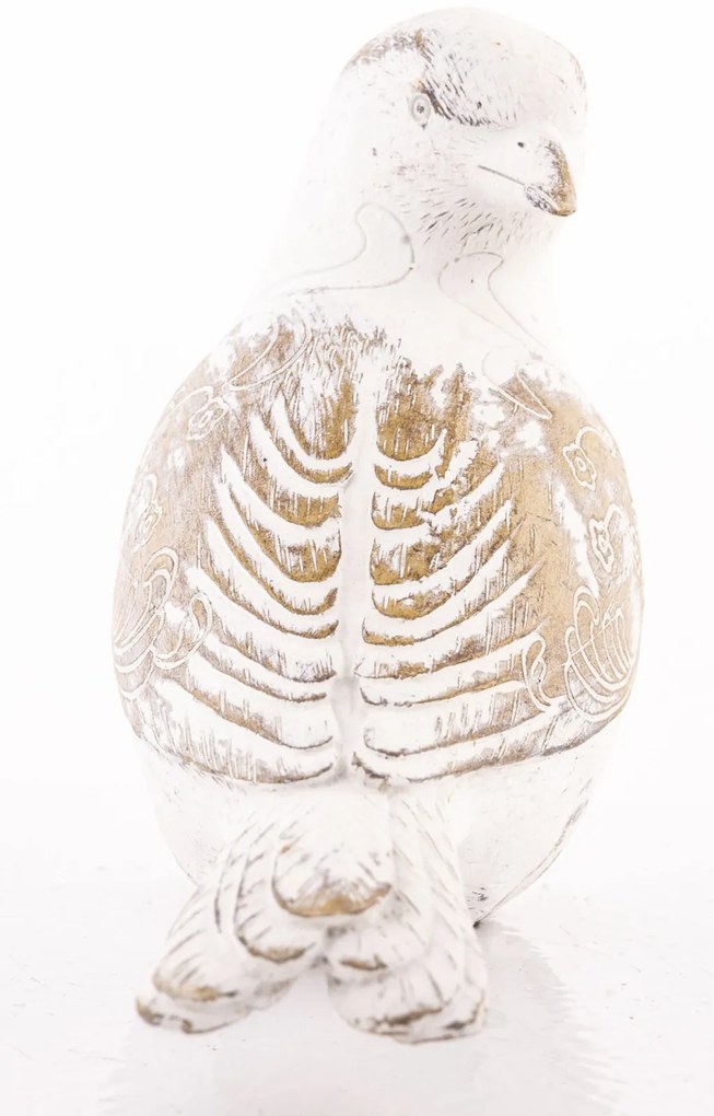 Dekorfigura Bird Műanyag Szürke, Barna 10x15x6cm