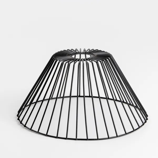 Brilagi - LED felületre szerelhető csillár CERIA WIRE 1xE27/40W/230V Ø 30 cm fekete/tölgy