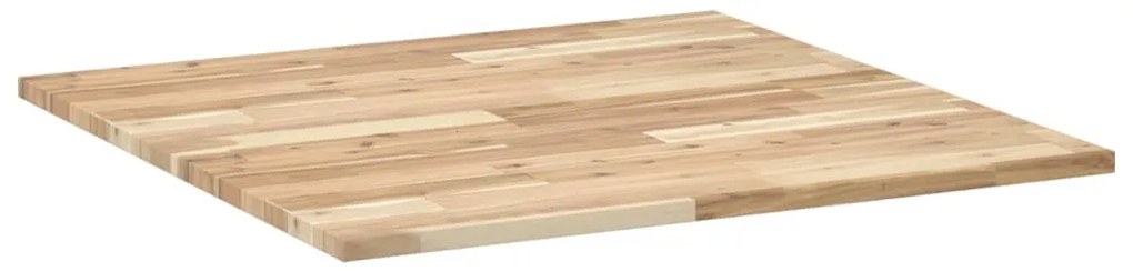 négyzet alakú tömör akácfa asztallap 80 x 80 x 2 cm