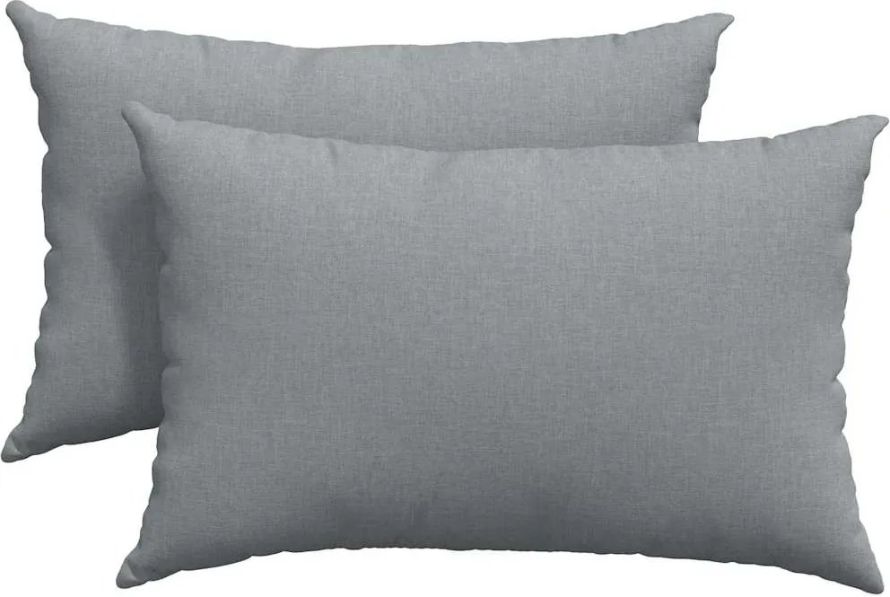 vidaXL Kanapé párnák 2 pcs Világosszürke 60 x 40 cm szövet