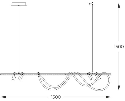 Zuma Line 2200277L - BALBO LED csillár 67,5W 230V 2700-6000K + távirányító
