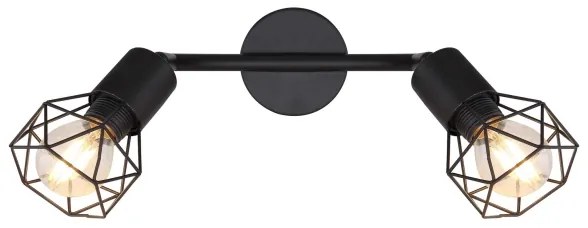 Globo - LED Spotlámpa XARA 2xE14/6W/230V fekete