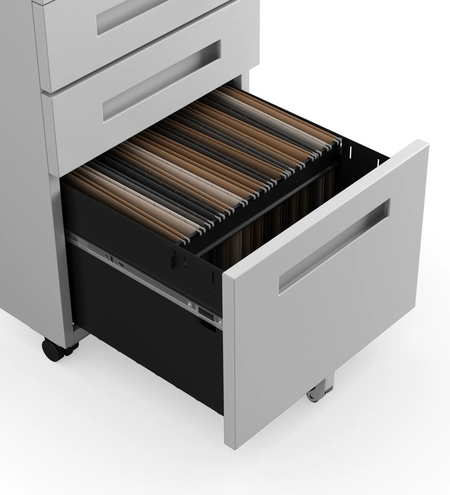 ATE fém irodai tároló 390 x 600 x 500 mm, szürke