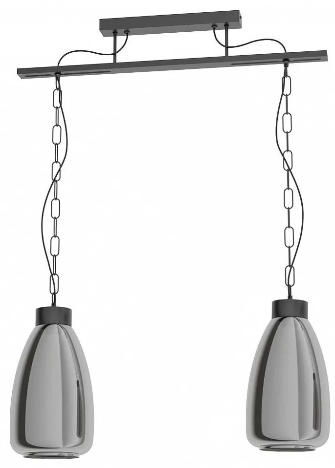 Eglo 43394 - Csillár láncon BRICKFIELD 1xE27/40W/230V