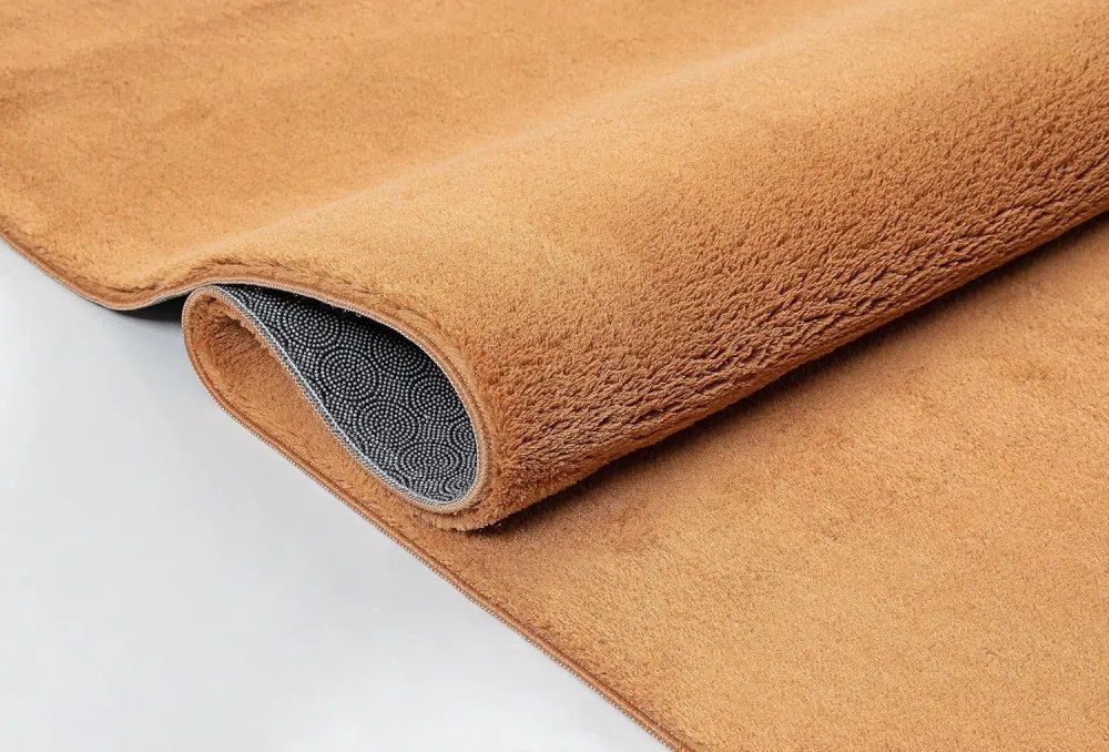 Narancs színű plüss shaggy szőnyeg, 200x290cm, Star Shaggy