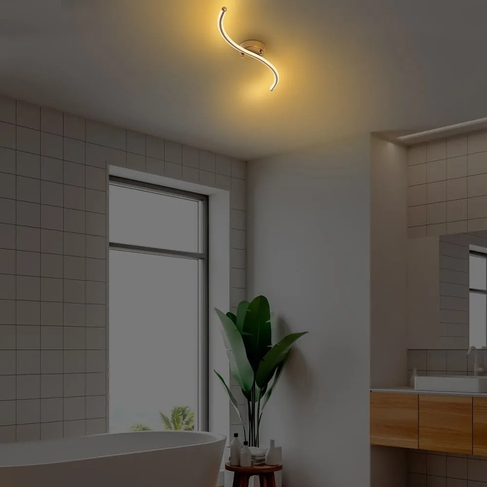 Aranyszínű LED mennyezeti lámpa 10x67 cm Yilan – Opviq lights