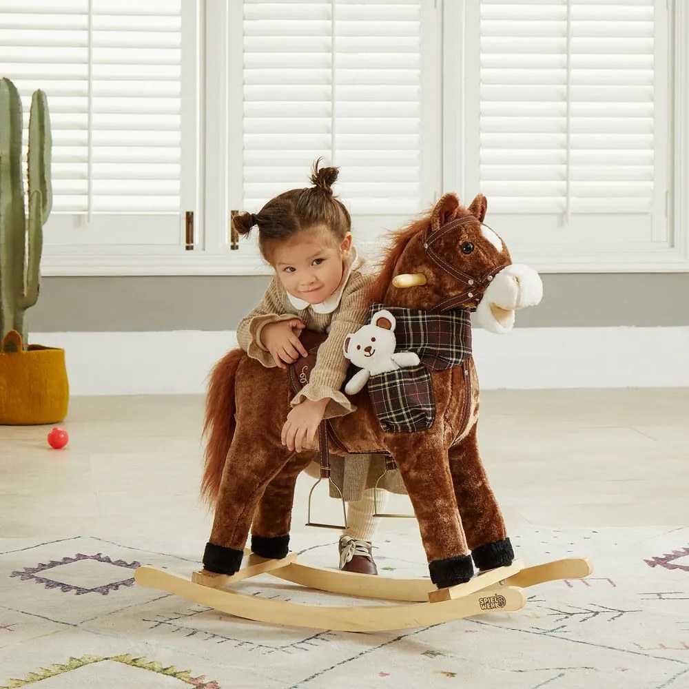 Barna hintaló hanghatással Spielwerk