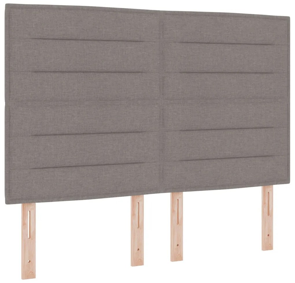 Box Spring ágy Matraccal Taupe 140x200 cm Szövet