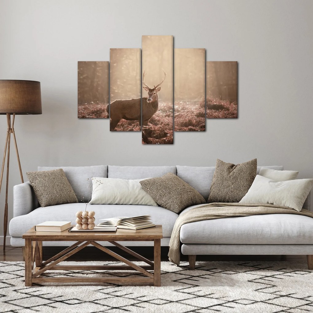 Kép - Szarvas az erdőben (150x105 cm)