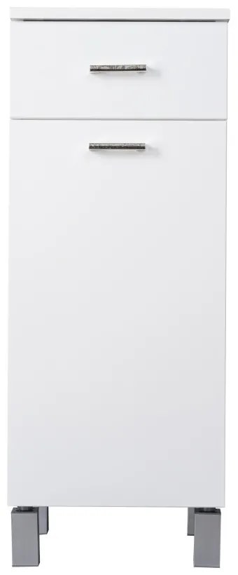 Viva STYLE Fürdőszoba ÁLLÓSZEKRÉNY 85 alacsony szennyestartós -1 fiók 35 x 33 x 85 cm