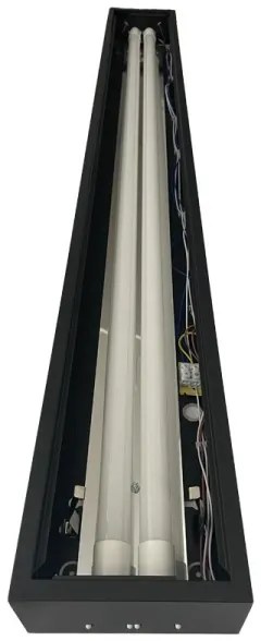 Fénycsöves lámpa T8 2xG13/18W/230V 120 cm fekete