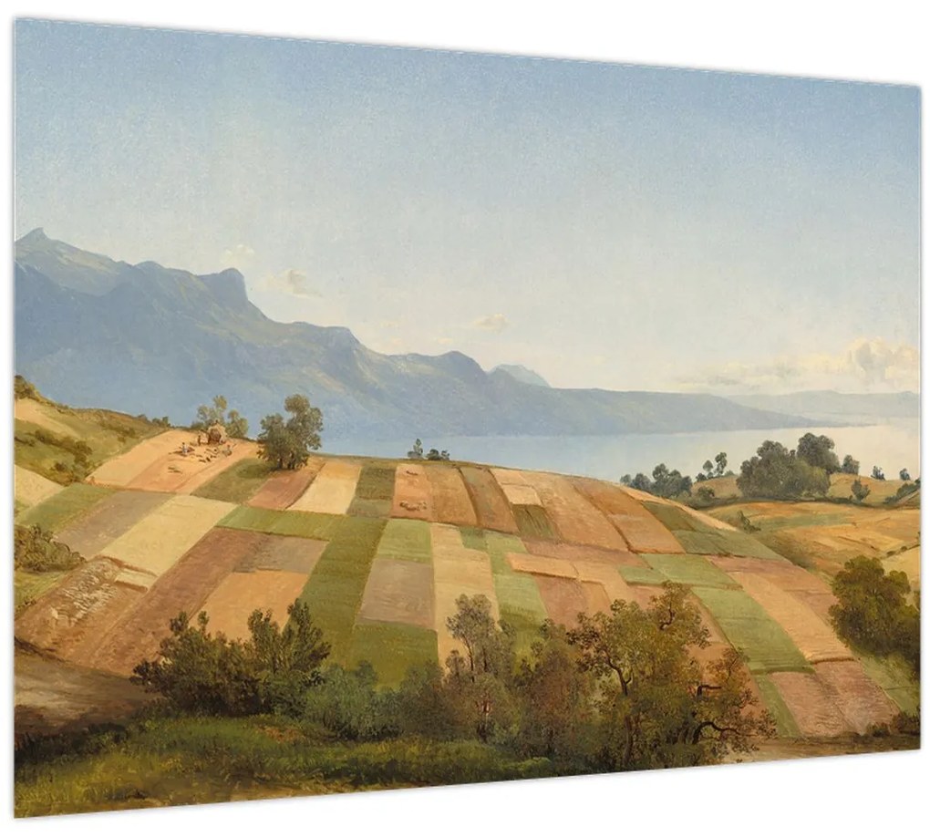 Üveg kép - Alexandre Calame, Swiss Landscape, reprodukciók (70x50 cm)