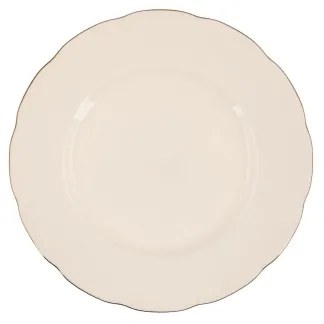 83 darabos étkészlet, fehér/rézszínű/porcelán