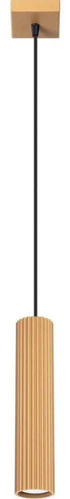 Sollux SL.1554 - Csillár zsinóron KARBON 1xGU10/10W/230V arany