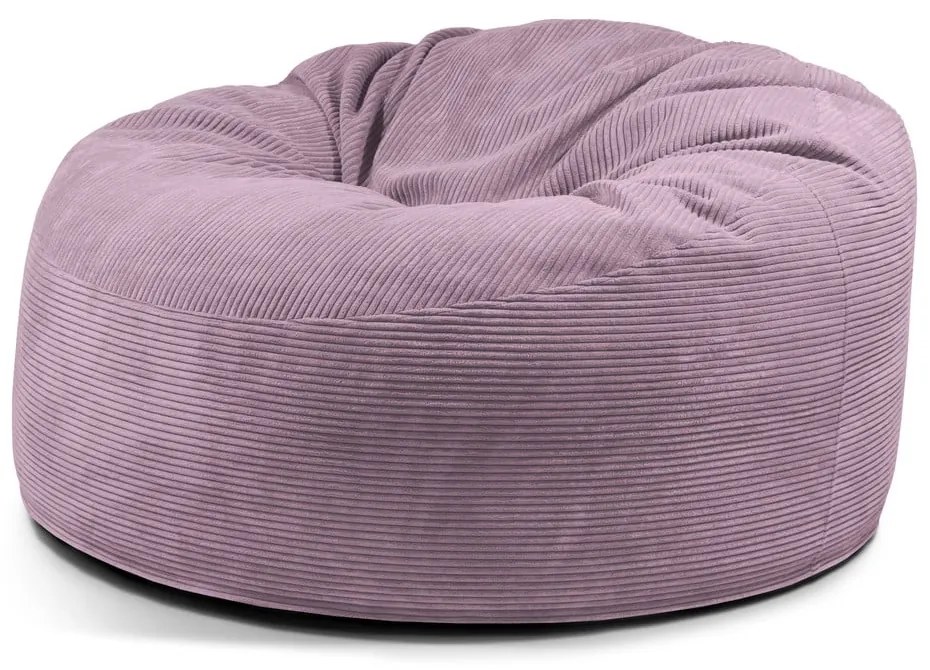 Lila kordbársony babzsákfotel Om 135 – SLOWDOWN