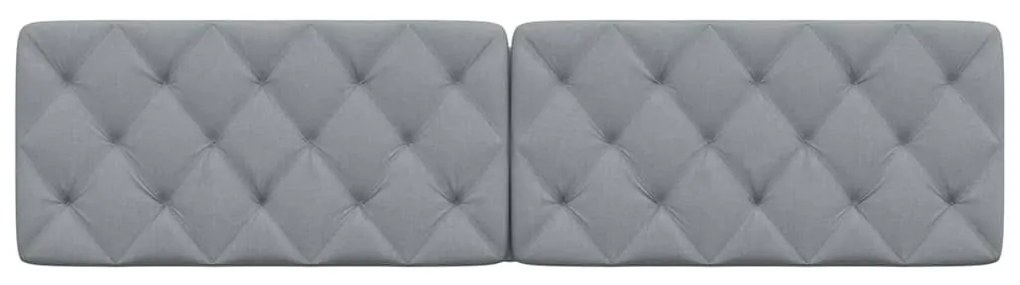 világosszürke szövet fejtámla párna 200 cm