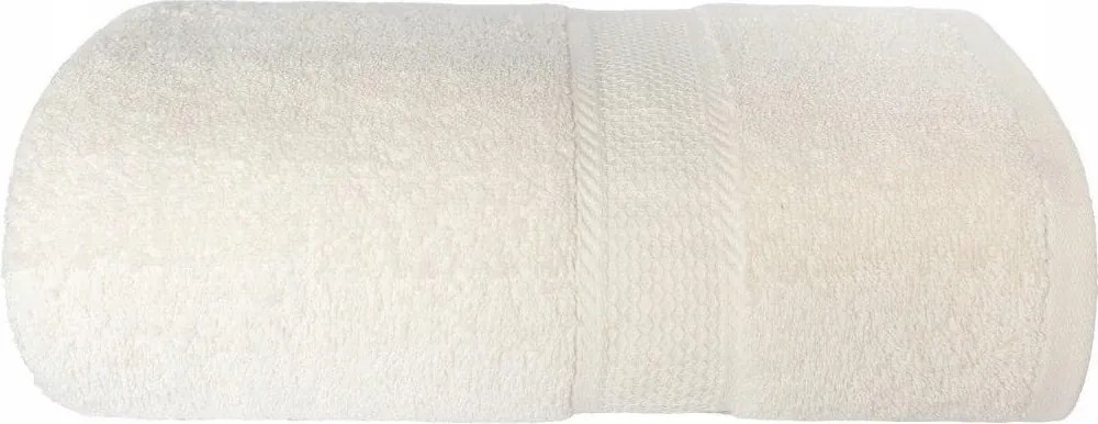 Krémszínű fürdőlepedő 70x140, 100% pamut