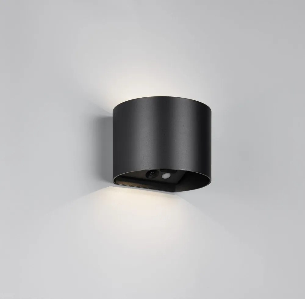 USB LED fali kültéri lámpa mozgásérzékelővel (magasság 10 cm) Genie – Reality