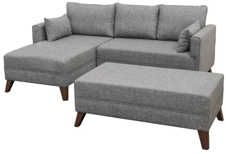 Bella Corner Bal 2 Grey kinyitható sarokkanapé